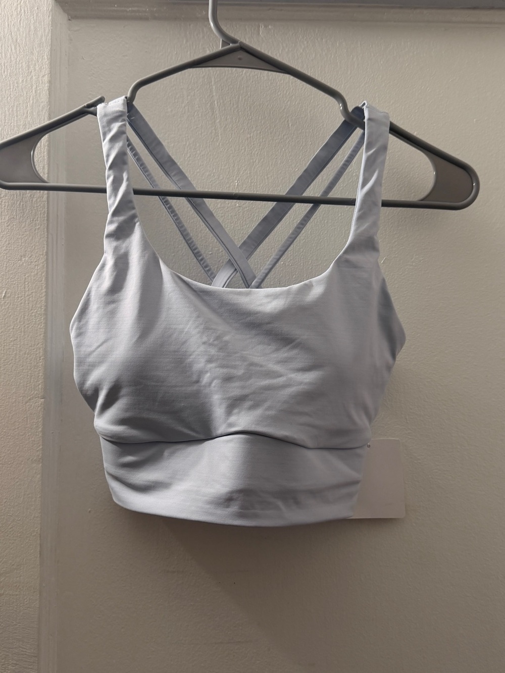 lululemon athletica Light Gray Energy Longline Sports Bra NWT